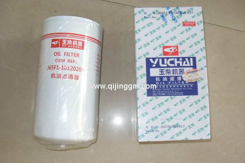 东风天龙配件,J65F1-1012020A,机油滤清器